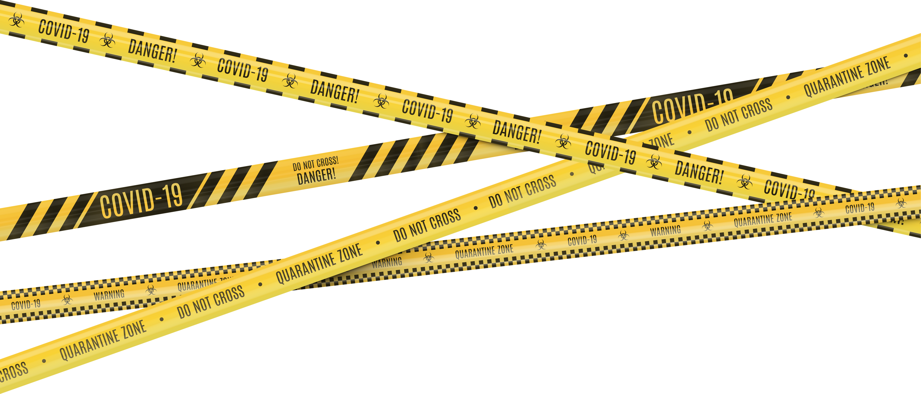 yellow in a black  warning fencing tape